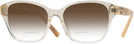 Square Transparent Beige Ralph Lauren 6236U w/ Gradient Bifocal Reading Sunglasses View #1