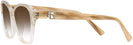 Square Transparent Beige Ralph Lauren 6236U w/ Gradient Progressive No-Line Reading Sunglasses View #3