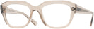 Square Transparent Light Brown Ray-Ban 7225 Computer Style Progressive View #1