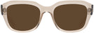 Square Transparent Light Brown Ray-Ban 7225 Progressive No-Line Reading Sunglasses View #2