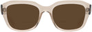 Square Transparent Light Brown Ray-Ban 7225 Bifocal Reading Sunglasses View #2