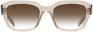 Square Transparent Light Brown Ray-Ban 7225 w/ Gradient Progressive No-Line Reading Sunglasses View #2