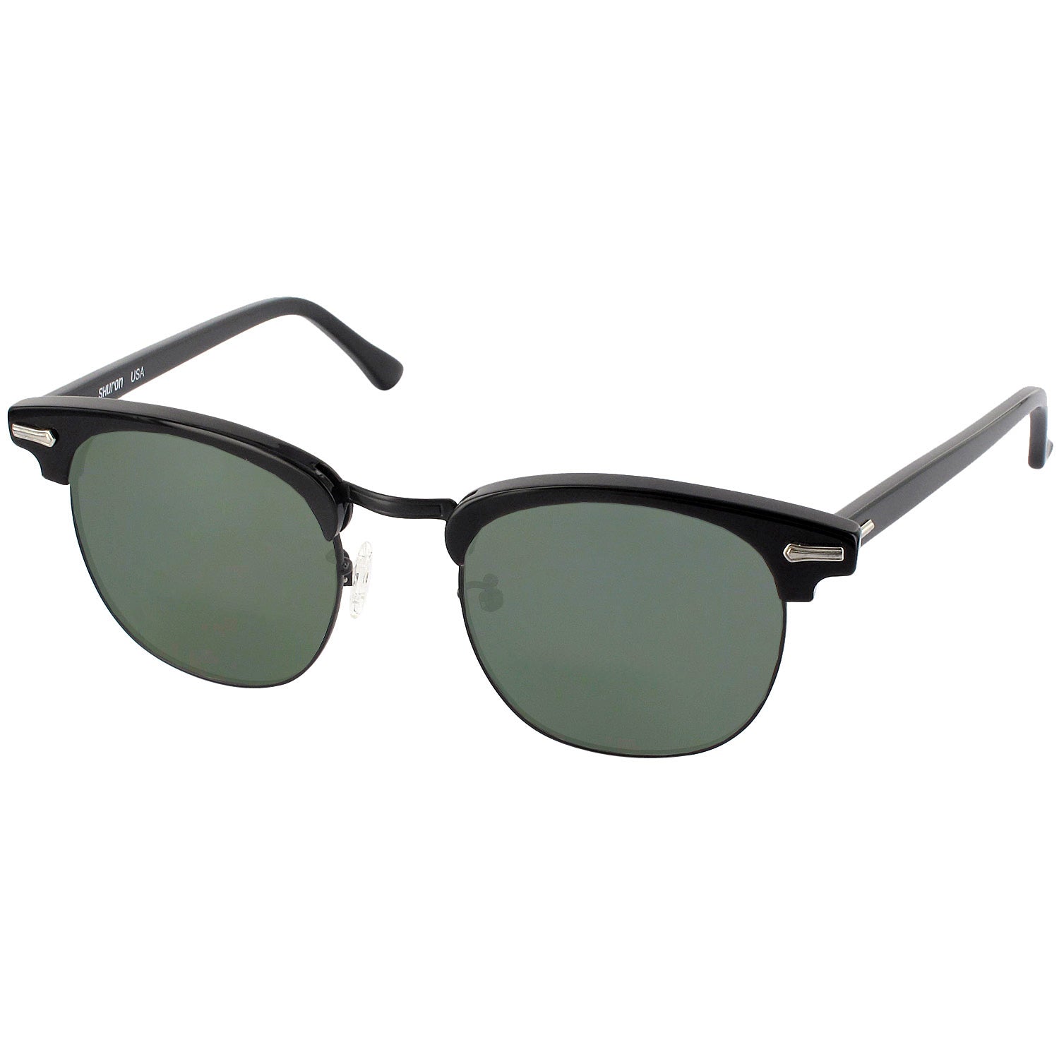 Black with Silver Shuron Ronsir 52 (Mens XL Fit) Progressive