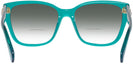 Square Crystal Green Swarovski 2008 w/ Gradient Bifocal Reading Sunglasses View #4
