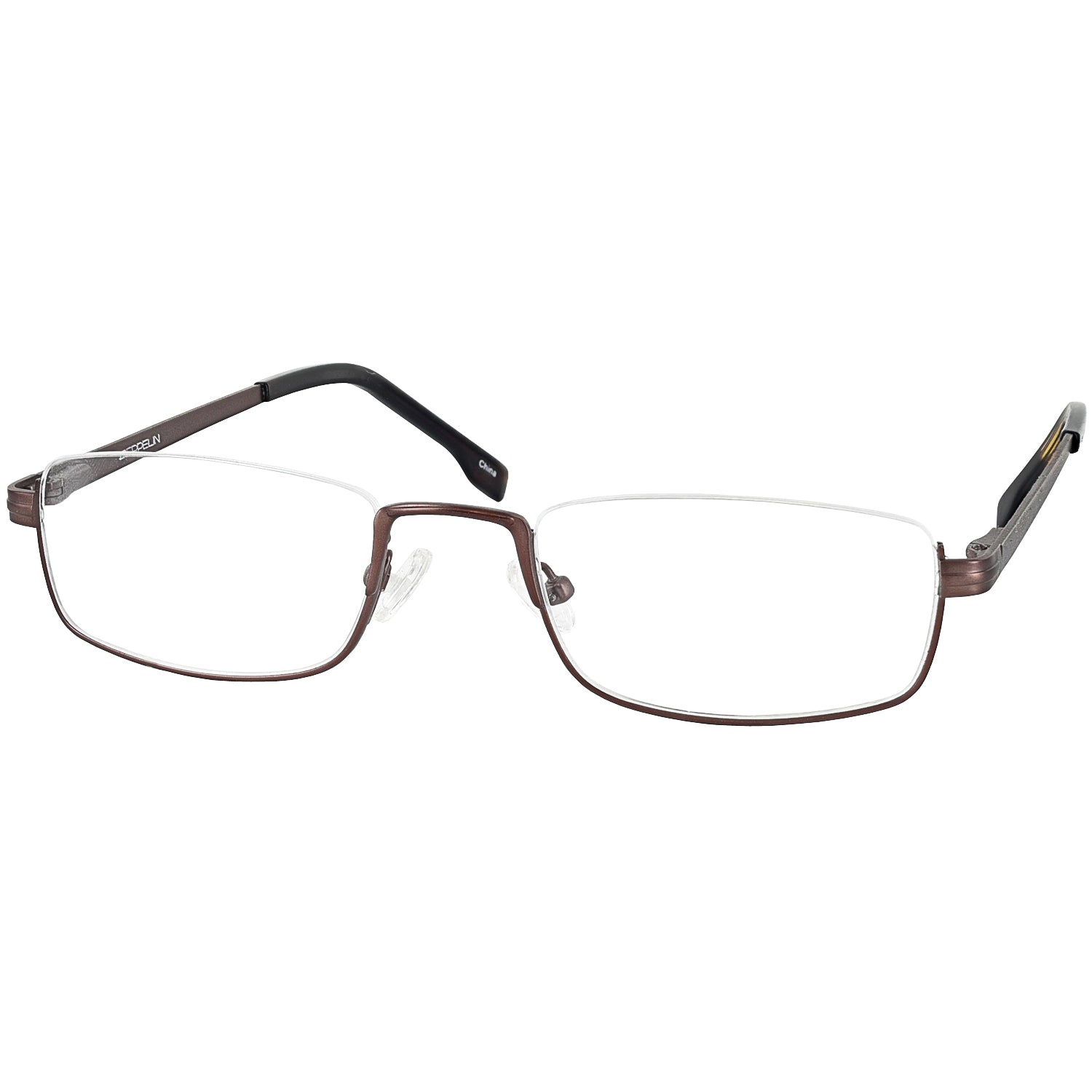 Matte Silver Titanium XV-L Single Vision Half Frame