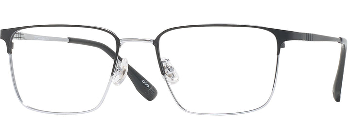 Rectangle Black Silver LZ-49 Progressive No-Lines View #1