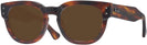 Square Striped Havana Ray-Ban 0298V Progressive No Line Reading Sunglasses View #1
