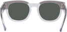 Square Grey On Transparent Ray-Ban 0298V Progressive No Line Reading Sunglasses View #4