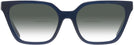 Rectangle Transparent Navy Tory Burch 2133U w/ Gradient Bifocal Reading Sunglasses View #2