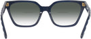Rectangle Transparent Navy Tory Burch 2133U w/ Gradient Bifocal Reading Sunglasses View #4