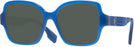 Square,Oversized Blue Burberry 2374 Progressive No-Line Reading Sunglasses View #1