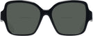 Square,Oversized Black Burberry 2374 Bifocal Reading Sunglasses View #2