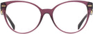 Cat Eye Transparent Violet Versace 3334 Single Vision Full Frame View #2