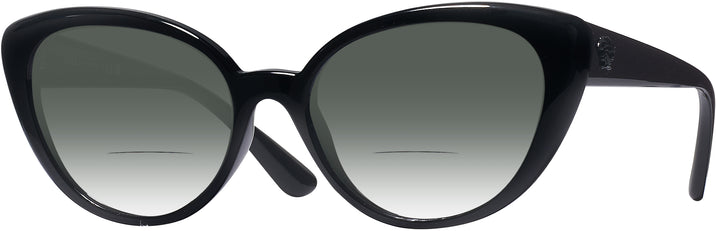 Cat Eye Black Versace 3349U w/ Gradient Bifocal Reading Sunglasses View #1