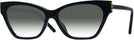 Cat Eye Black Tory Burch 4013U w/ Gradient Progressive No-Line Reading Sunglasses View #1