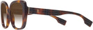 Square,Oversized Light Havana Burberry 4371 w/ Gradient Bifocal Reading Sunglasses View #3