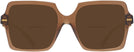 Square Transparent Brown Versace 4441 Bifocal Reading Sunglasses View #2