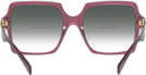 Square Transparent Violet Versace 4441 w/ Gradient Bifocal Reading Sunglasses View #4