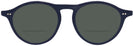 Round Blue Tod&#39;s 5188 Bifocal Reading Sunglasses View #2