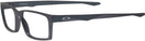 Rectangle Matte Dark Silver/blue Colorshift Oakley OX8060 Single Vision Full Frame View #3