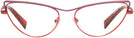 Cat Eye Matte Purple Red Alain Mikli A02038 Single Vision Full Frame View #2