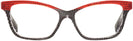 Cat Eye Black Crystal Pointille Red Alain Mikli A03037B Computer Style Progressive View #2