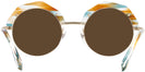 Round Light Matte Gold/brown Tortoise Alain Mikli A04006 Progressive No Line Reading Sunglasses View #4