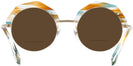Round Light Matte Gold/brown Tortoise Alain Mikli A04006 Bifocal Reading Sunglasses View #4