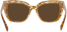 Oversized Havana Zig Zag Green Alain Mikli A05026 Progressive No Line Reading Sunglasses View #4