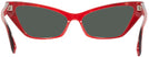 Cat Eye Red Black Alain Mikli A05036 Progressive No Line Reading Sunglasses View #4