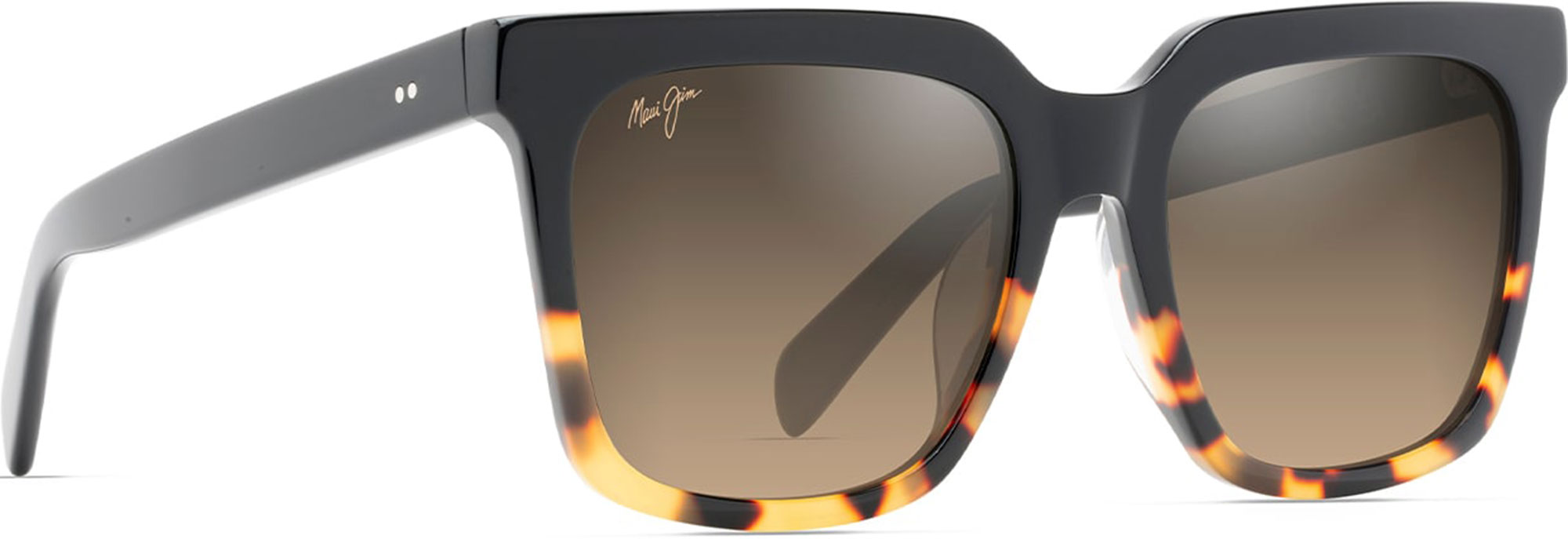サングラス Maui Jim Maui Jim - ROOFTOPS - silver to black rooftops Amazon.com: Maui Jim Rooftops Square Sunglasses, Black W