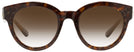 Round Tortoise Glitter Coach 8265 w/ Gradient Progressive No-Line Reading Sunglasses View #2