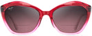 Cat Eye Raspberry Fade/ Rose Lens Maui Jim Lotus 827 Bifocal Reading Sunglasses View #2