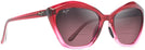 Cat Eye Raspberry Fade/ Rose Lens Maui Jim Lotus 827 Bifocal Reading Sunglasses View #1