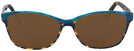 Rectangle Blue Tortoise/teal Millicent Bryce 146 Progressive No Line Reading Sunglasses View #2