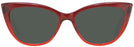 Cat Eye Ruby Red Millicent Bryce 167 Progressive No Line Reading Sunglasses View #2
