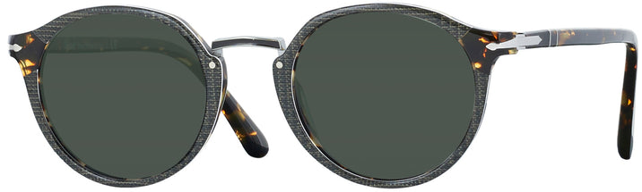 Round Grey Persol 3185V Progressive No Line Reading Sunglasses View #1