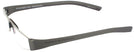 Rectangle Silver/Gunmetal Porsche 8801 Single Vision Half Frame View #3