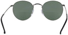 Round Matte Gunmetal Ray-Ban 3447V Bifocal Reading Sunglasses View #4