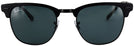 ClubMaster Shiny Black Top Matte Ray-Ban 3716 Sunglasses View #2