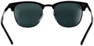 ClubMaster Shiny Black Top Matte Ray-Ban 3716 Sunglasses View #4