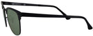 ClubMaster Shiny Black Top Matte Ray-Ban 3716 Progressive No Line Reading Sunglasses View #3