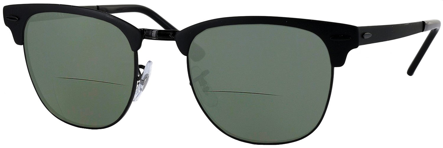 Reader Rayban Clubmasters Ray-Ban 3716 Bifocal Reading Sunglasses – ReadingGlasses.com main image 2