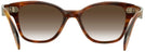 Wayfarer Striped Havana Ray-Ban 0880 w/ Gradient Progressive No-Line Reading Sunglasses View #4