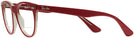 Round Red On Trans Grey Ray-Ban 2185V Bifocal View #3