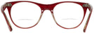 Round Red On Trans Grey Ray-Ban 2185V Bifocal View #4