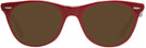 Round Red On Trans Grey Ray-Ban 2185V Progressive Reading Sunglasses View #2