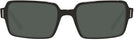 Rectangle Black Ray-Ban 2189 Progressive No Line Reading Sunglasses View #2