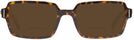 Rectangle Havana On Trans Brown Ray-Ban 2189 Bifocal Reading Sunglasses View #2