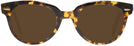 Round Yellow Havana Ray-Ban 2199 Progressive No Line Reading Sunglasses View #2